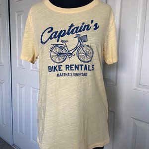 J.Crew Captains Bike Rentals Tee  EUC